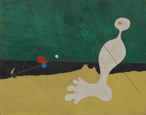 Joan Miro - Person Throwing A Stone At A Bird by Joan Miro