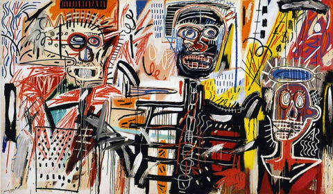 Philistines  - Jean-Michel Basquiat - Neo Expressionist Painting - Canvas Prints