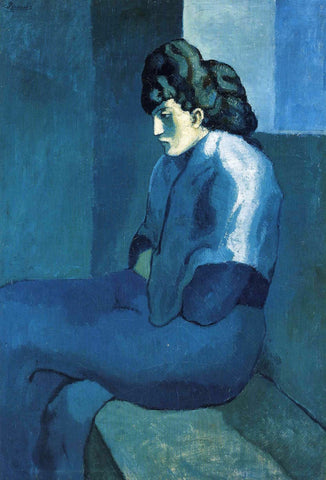 Femme assise -Melancholy Woman by Pablo Picasso