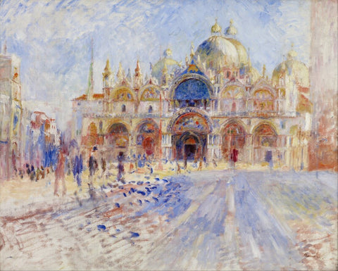 The Piazza San Marco, Venice by Pierre-Auguste Renoir