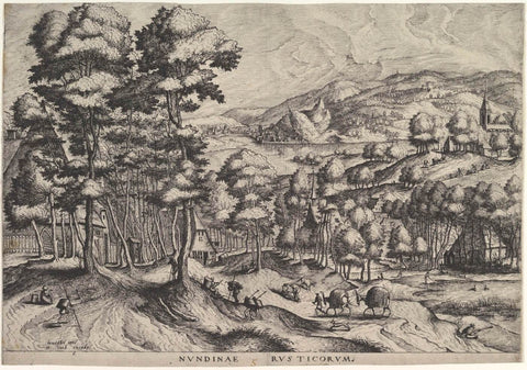 Rustic Market (Nundinae Rusticorum) - Canvas Prints by Pieter Bruegel the Elder