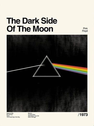 Pink Floyd - Dark Side Of The Moon Album Cover - Music Poster by Tallenge