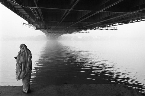 Pious Woman Under The Howrah Bridge by Sarah