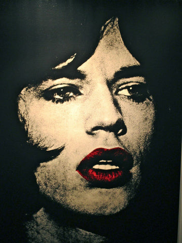 Mick Jagger - Andy Warhol - Pop Art Painting - Large Art Prints by Andy Warhol