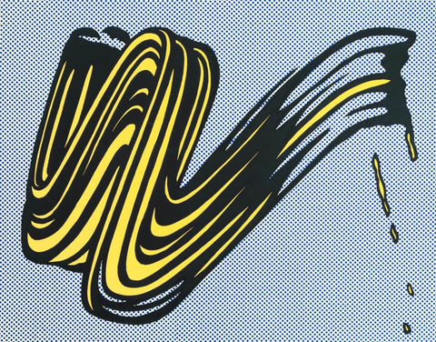 Pop Art - Brushstroke by Roy Lichtenstein