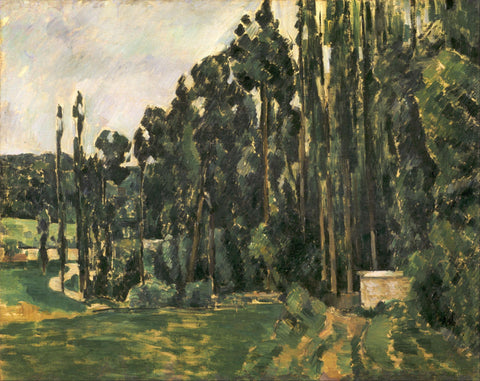 Poplars by Paul Cézanne