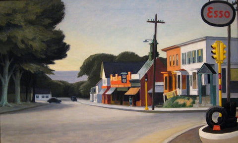 Portrait Of Orleans (ESSO) -Edward Hopper Painting -  American Realism Art by Edward Hopper