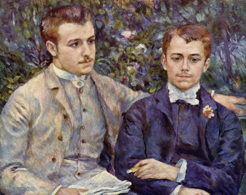 Portrait Of Charles And Georges Durand-Ruel by Pierre-Auguste Renoir