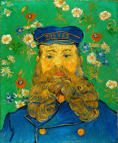 Portrait of the Postman Joseph Roulin by Vincent Van Gogh