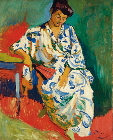Portrait Of Madame Matisse by Andre Derain