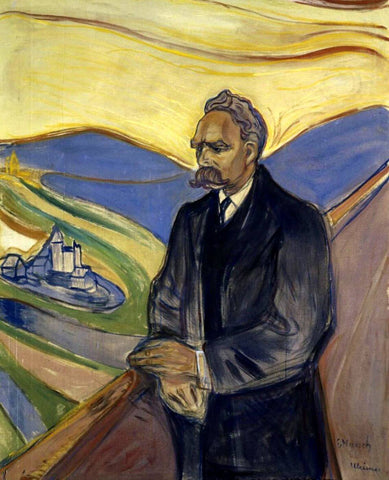 Portrait of Friedrich Nietzsche - Edward Munch - Framed Prints