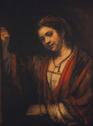 Portrait of Hendrickje Stoffels - Rembrandt van Rijn by Rembrandt
