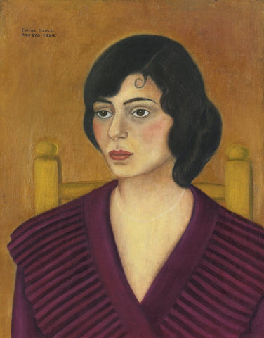Portrait Of Miriam Penansky - Canvas Prints by Frida Kahlo