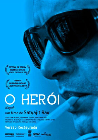 Portugese Poster- Nayak (Herói) - Satyajit Ray Collection - Canvas Prints by Bethany Morrison