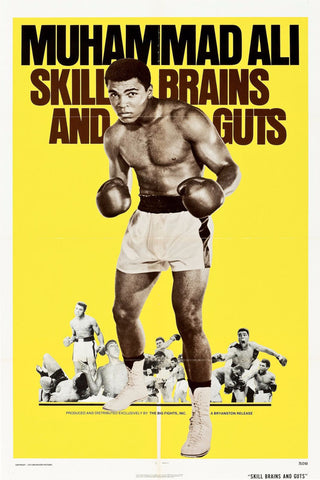 Poster - Muhammad Ali - Skill Brains And Guts - Canvas Prints by Sina Irani