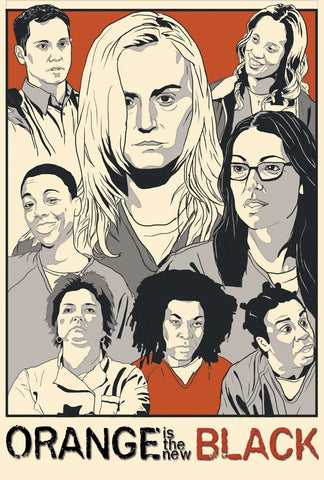 Poster - Orange Is The New Black - Fan Art - TV Show Collection - Canvas Prints by Bethany Morrison