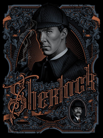 Poster Fan Art - Sherlock - TV Show Collection - Canvas Prints by Bethany Morrison