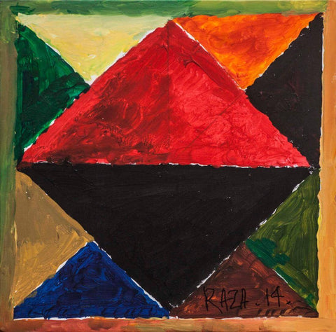 Prakriti Purush - Sayed Haider Raza Painting - Canvas Prints by Sayed Haider Raza