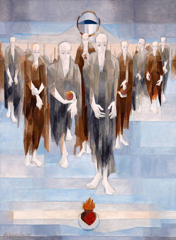 Presences - Canvas Prints by Jehangir Sabavala