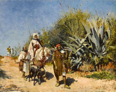 Procession - Edwin Lord Weeks - Orientalist Artwork Painting by Edwin Lord Weeks