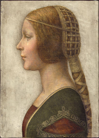 Profile Of A Young Fiancee - Life Size Posters by Leonardo da Vinci