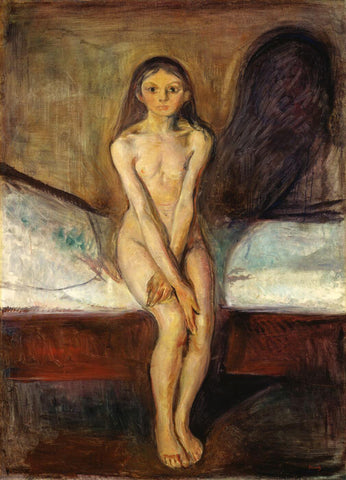 Puberty (Pubertet) - Edvard Munch - Canvas Prints by Edvard Munch