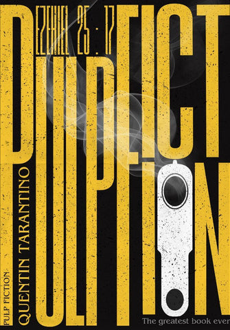 Pulp Fiction - Quentin Tarantino - Hollywood Movie Graphic Art Poster - Canvas Prints by Tallenge