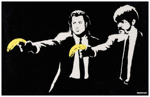 Pulp Fiction - Banksy - Canvas Prints by Banksy