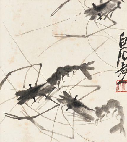 Shrimps II - Qi Baishi by Qi Baishi