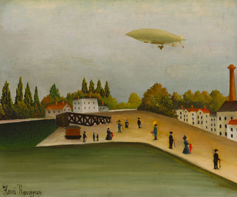 Quai dIvry - Canvas Prints by Henri Rousseau