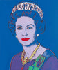 Queen Elizabeth II - (from Reigning Queens Series, Blue) - Andy Warhol - Pop Art Print - Canvas Prints