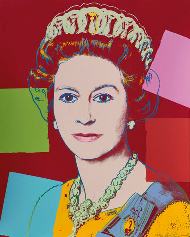 Queen Elizabeth II (from Reigning Queens Series, Red) - Andy Warhol - Pop Art Painting - Canvas Prints by Andy Warhol