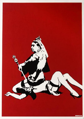 Queen Vic - Banksy - Canvas Prints by Banksy