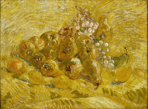 Quinces, Lemons, Pears and Grapes - Canvas Prints by Vincent Van Gogh