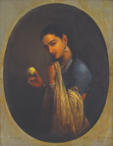 Raja Ravi Varma - The Coquette I by Raja Ravi Varma