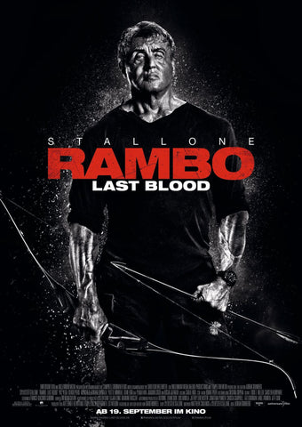 Rambo - Last Blood - Sylvester Sallone - Hollywood English Action Movie Poster - Art Prints by Brad