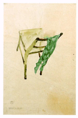 Egon Schiele - Erinnerung An Die Grünen Strümpfe (Recollection Of The Green Stockings) by Egon Schiele