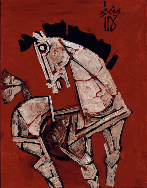 Regal Horse - Maqbool Fida Husain - Framed Prints