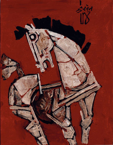 Regal Horse - Maqbool Fida Husain by M F Husain