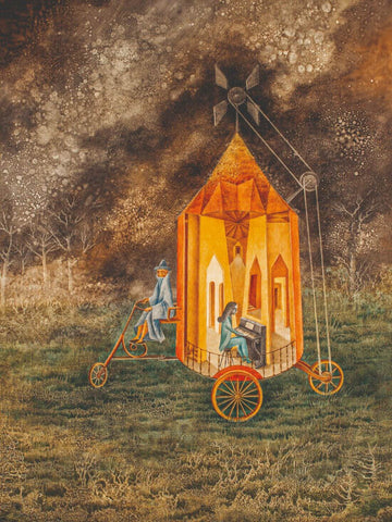 Roulotte Carricoche 1955 - Remedios Varo by Remedios Varo