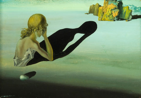 Remorse, Or Sphinx Embedded In The Sand by Salvador Dali