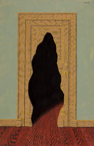 The Unexpected Response (La Réponse Imprévue) – René Magritte Painting – Surrealist Art Painting by Rene Magritte