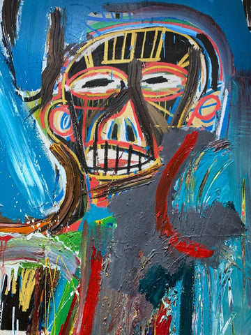 Reveal - Jean-Michel Basquiat - Neo Expressionist Painting by Jean-Michel Basquiat