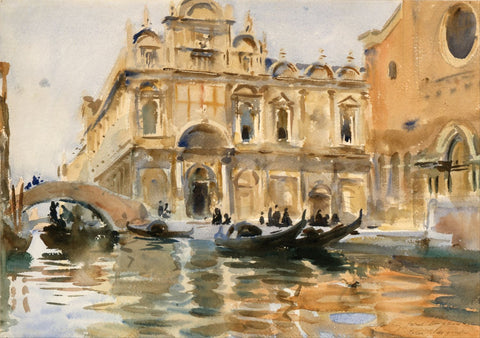 Rio Dei Mendicanti, Venice - Framed Prints by John Singer Sargent
