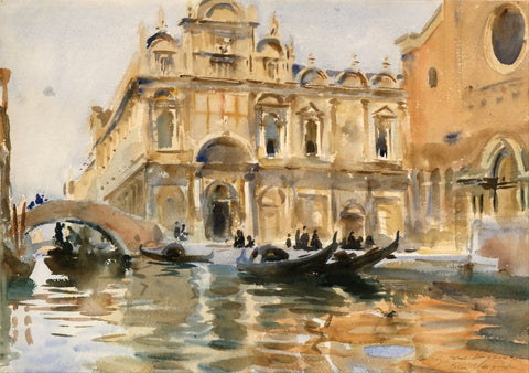 Rio Dei Mendicanti, Venice – John Singer Sargent Painting by John Singer Sargent
