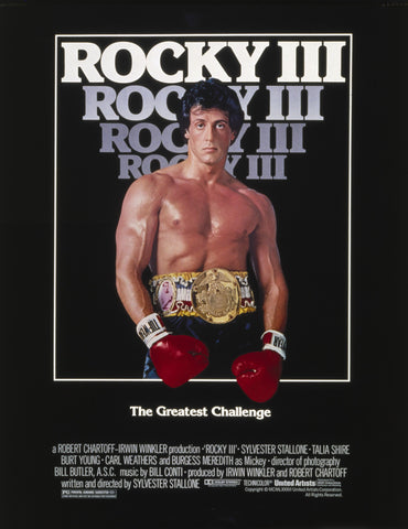 Rocky 3 - Sylvester Stallone - Tallenge Hollywood Action Movie Poster Collection by Tim