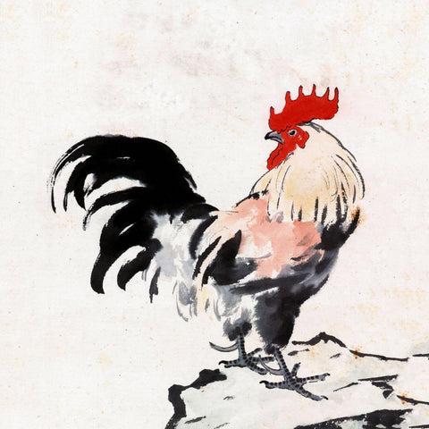 Rooster - XU BEIHONG - Vintage Chinese Painting by Sean