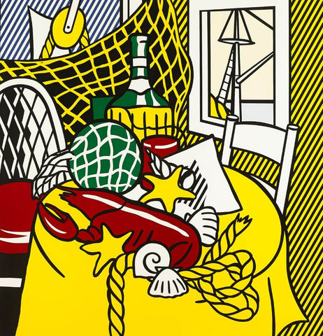 Still Life With Lobster – Roy Lichtenstein – Pop Art Painting by Roy Lichtenstein