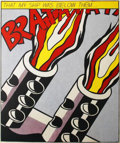 As I Open Fire - Canvas Prints by Roy Lichtenstein