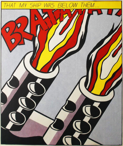 As I Open Fire by Roy Lichtenstein